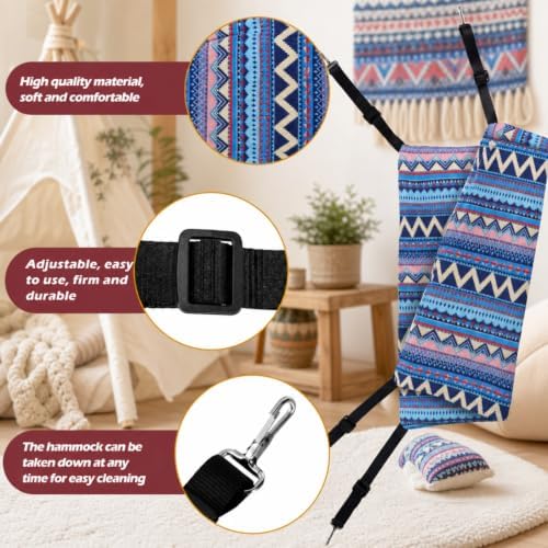 Jetec 2 Pack Cat Hammock for Cage, Ethnic Pattern - Image 6