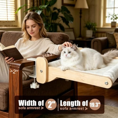 Cat Desk Bed Foldable Wood Cat Bed - Image 3