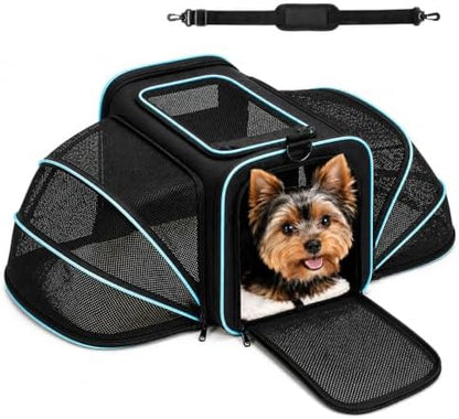 Soft-Sided Expandable Small Dog Carrier, Airline Approved by CabyGift