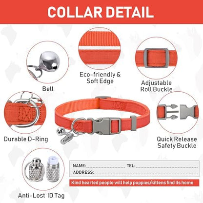 GAMUDA Small Pet Harness Collar and Leash Set, Step in No Chock No Pull Linen - Image 6