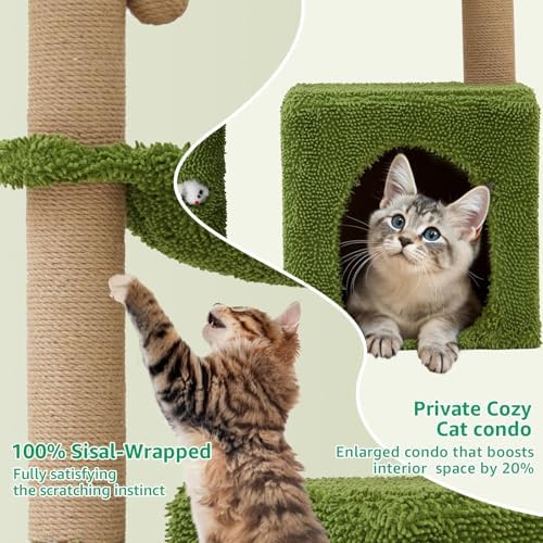 Woochpet 38'' Cat Tree Tower - Image 4