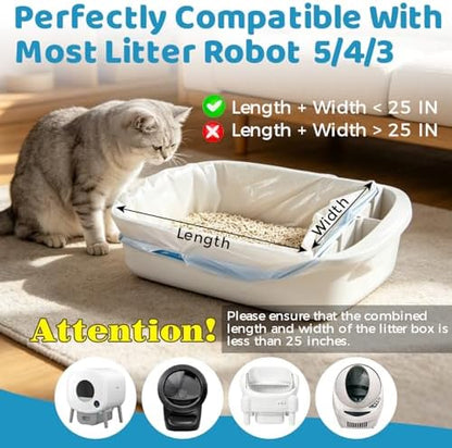32 Count Cat Litter Box Robot 4 and 5 Waste Bags - Image 2