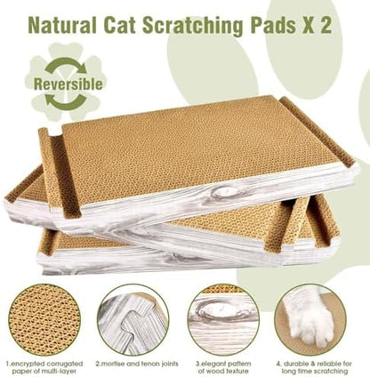Foldable Cat Scratching Board Triangle Scratcher Cardboard Cat Scratch Pad 6 - Image 3