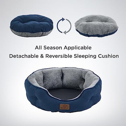 Bedsure Small Dog Bed Washable, Round Cat Beds - Image 4