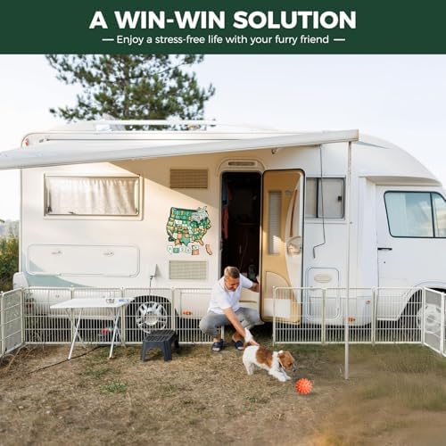 FXW Rollick Dog Playpen, Yard & RV Camping, 16 Panels - Image 2