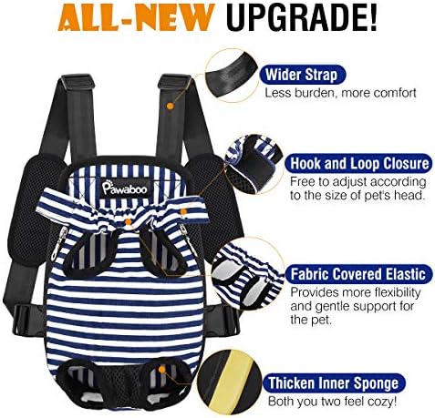 Pawaboo Pet Carrier Backpack, Adjustable Pet Front Cat Dog Carrier Backpack - Image 4