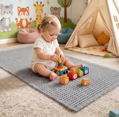 ILANGO Upgraded Waffle Bath Rug 24x60, Super Absorbent Non Slip Bath Mat - Image 4