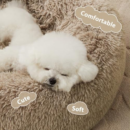 WNPETHOME Small Round Calming Dog Bed Cat Bed - Image 3