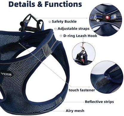 ROYPET Step-in Air Dog Harness, All Weather Mesh Step in Vest Harness - Image 6