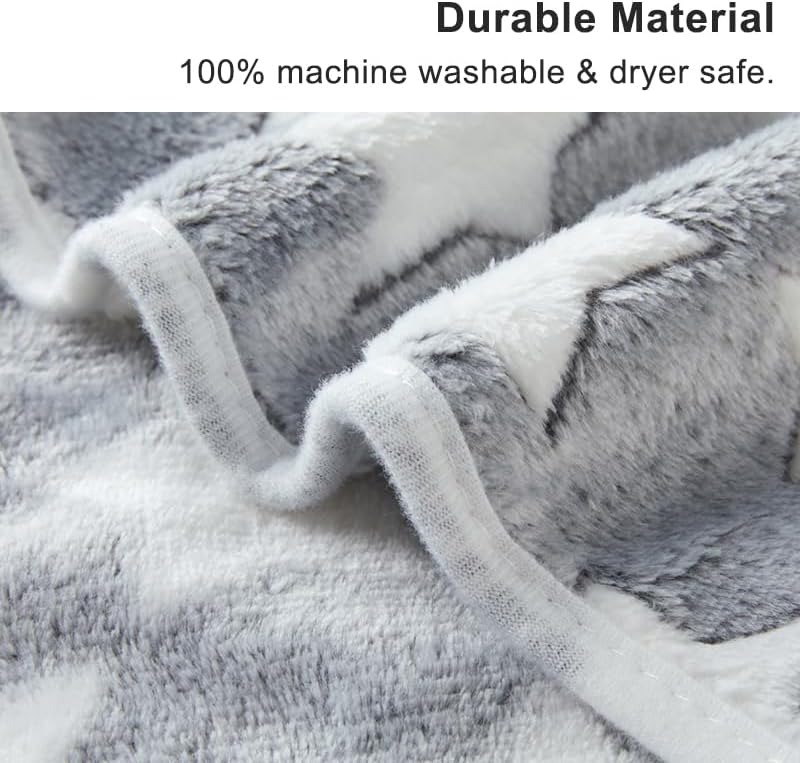 1 Pack 3 Blankets Super Soft Fluffy Premium Fleece Pet Blanket Flannel Paw - Image 6