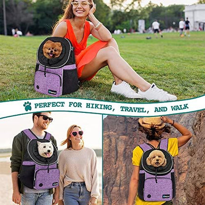 PetAmi Adjustable Cat & Dog Chest Carrier Backpack, Ventilated - Image 6