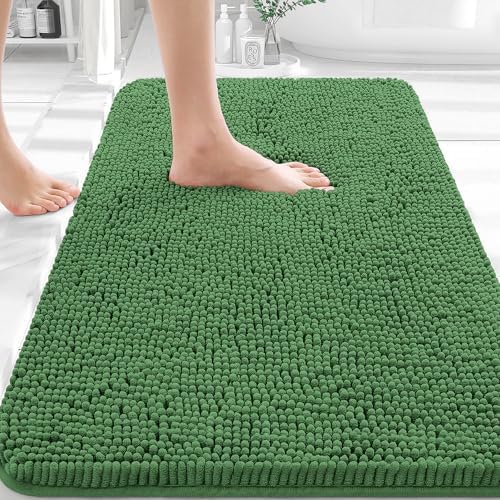 OLANLY Bathroom Rugs 36x24, Extra Soft Absorbent Chenille Bath Rugs by OLANLY