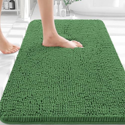 OLANLY Bathroom Rugs 32x20, Extra Soft Absorbent Chenille Bath Rugs by OLANLY