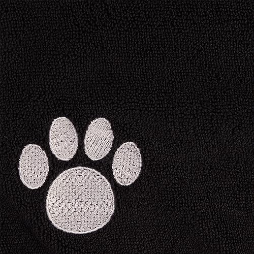 Bone Dry Pet Robe Collection Embroidered Absorbent Microfiber Bath Robe - Image 4