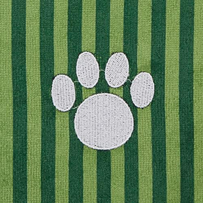 Bone Dry Pet Grooming Towel Collection Absorbent Microfiber X-Large, Striped - Image 4