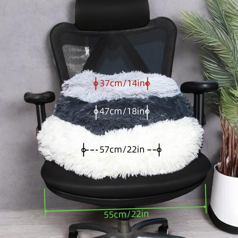 RICHRAIN Round Plush Cat Bed Insert Replacement Cat Tree Cushion - Image 7
