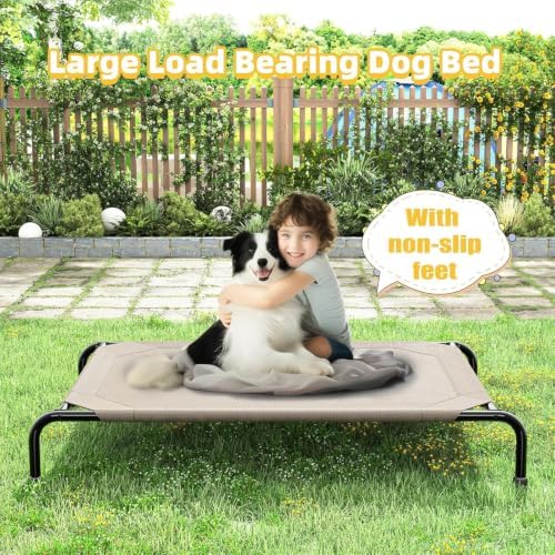 Simple Trending Raised Dog Bed for Large Dogs, Waterproof XL Dog Cot - Image 5