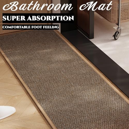 Super Absorbent Bath Runner Mat, Non-Slip Bathroom Rug, Long Narrow Floor Carpet - Image 2