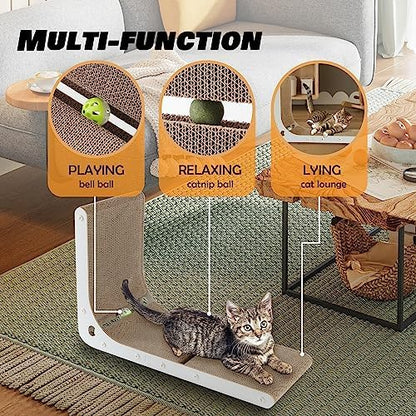 SMARTBEAN Cardboard Cat Scratcher, Vertical Cat Scratching Board, 23.6 Inch - Image 3