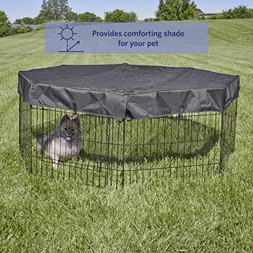 MidWest Homes for Pets Octagon Exercise Pen Fabric Mesh Top - Image 3
