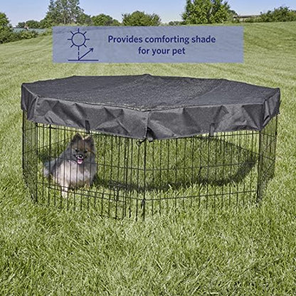 MidWest Homes for Pets Octagon Exercise Pen Fabric Mesh Top - Image 3