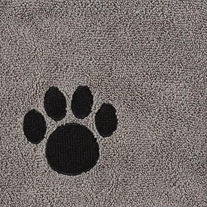 Bone Dry Pet Robe Collection, Embroidered Absorbent Microfiber Bath Robe - Image 4