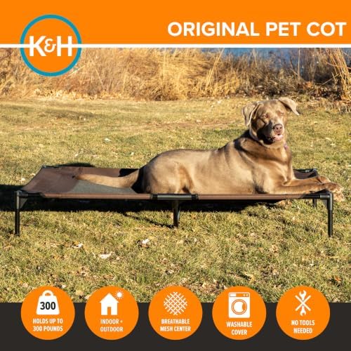K&H Outdoor Elevated Dog Bed, Cooling Raised Dog Bed - Image 2