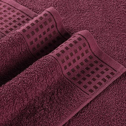 GLAMBURG 100% Cotton Ultra Soft 6 Pack Towel Set, Contains 2 Bath Towels 28x55 - Image 2