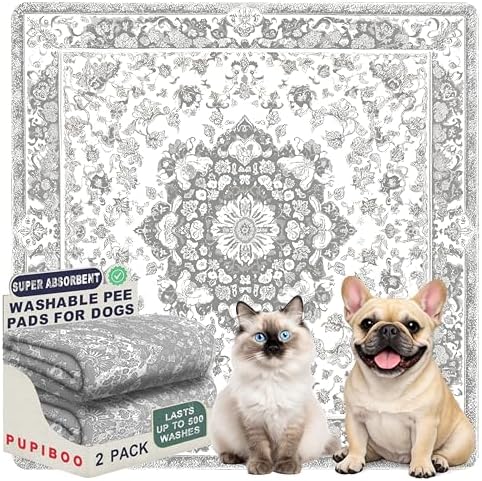 PUPIBOO Washable Pee Pads for Dogs and Cats by PUPIBOO