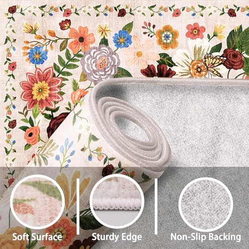 Bath Mat 17x24 Non Slip, Washable Low Pile Area Rug - Image 4