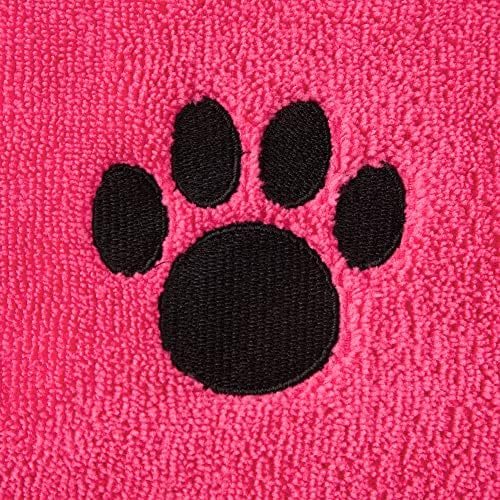 Bone Dry Pet Robe Collection, Embroidered Absorbent Microfiber Bath Robe - Image 4