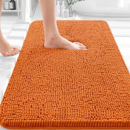 OLANLY Bathroom Rugs 30x20, Extra Soft Absorbent Chenille Bath Rugs by OLANLY