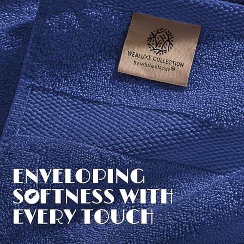 Wealuxe Navy Blue Washcloths - Image 3