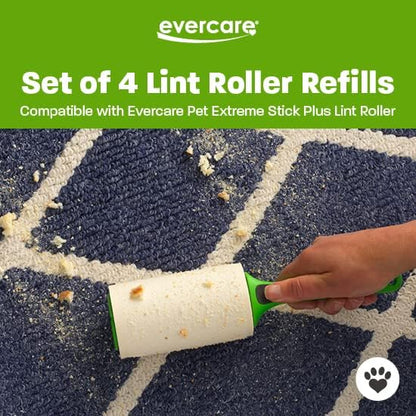 Evercare Pack of 4 Pet Extreme Stick Plus Lint Roller Refill Rolls - Image 3