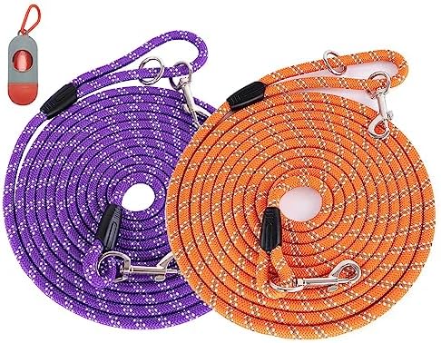 Long Dog Leash for Dog Training 15FT/30FT/50FT, Dog Rope Leashes by Lanwandeng