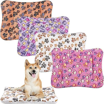 Tuanse 4 Pack Soft Pet Bed Mat Small Dog Crate Fleece by Tuanse