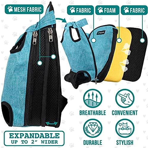 PetAmi Dog Carrier Backpack, Adjustable Pet Cat Front Carrier Backpack - Image 3