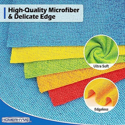 Microfiber Towels for Cars, 24 Pack Microfiber Cleaning Cloths, 11.5"*11.5" - Image 5