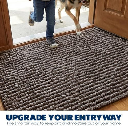 Muddy Mat® T.Max Dual Tone Indoor Dog Door Mat Slip Resistant Chenille Entryway - Image 5