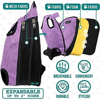 PetAmi Dog Carrier Backpack, Adjustable Pet Cat Front Carrier Backpack - Image 3