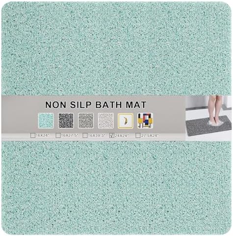 Nonslip Bathtub Mat, Anti Slip Bath Mat 0.6" Extra Thick, Quick Dry Bath Tub by Rzoysia