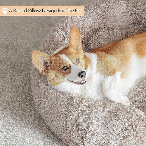 WNPETHOME Large Round Calming Dog Bed Cat Bed - Image 4