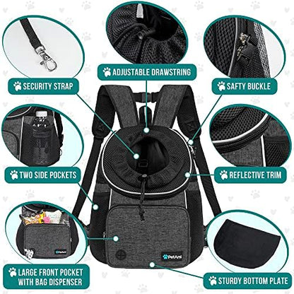 PetAmi Adjustable Chest Carrier Backpack - Image 4