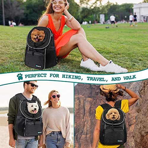 PetAmi Dog Front Carrier Backpack, Adjustable Dog Pet Cat Chest Carrier Backpack - Image 6