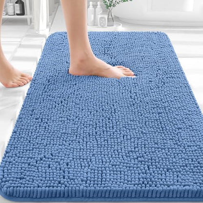 OLANLY Bathroom Rugs 30x20, Extra Soft Absorbent Chenille Bath Rugs by OLANLY
