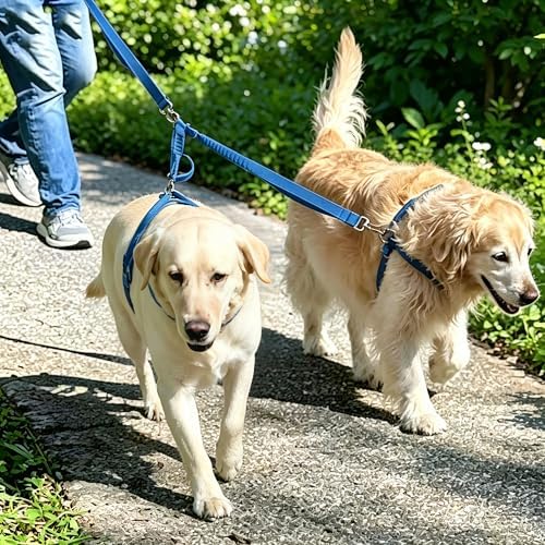 20" Double Dog Leash Coupler Leash Splitter 2 Large Medium Dogs - Image 5