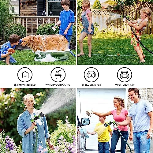 Garden Hose Nozzle, High Pressure Spray Gun Nozzle, 8 Spray Patterns - Image 5