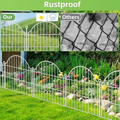 10 Panels No Dig Decorative Garden Fence - Image 5