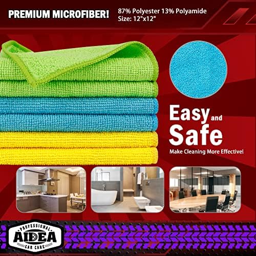 AIDEA Microfiber Cleaning Cloth-400PK, Microfiber Towels - Image 6