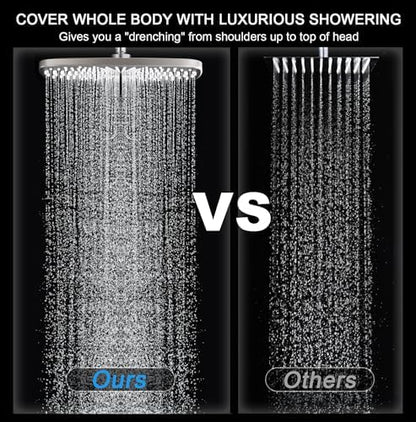 Rain Shower Head with Handheld Showerhead, Nickel 1.75GPM 460311 - Image 4